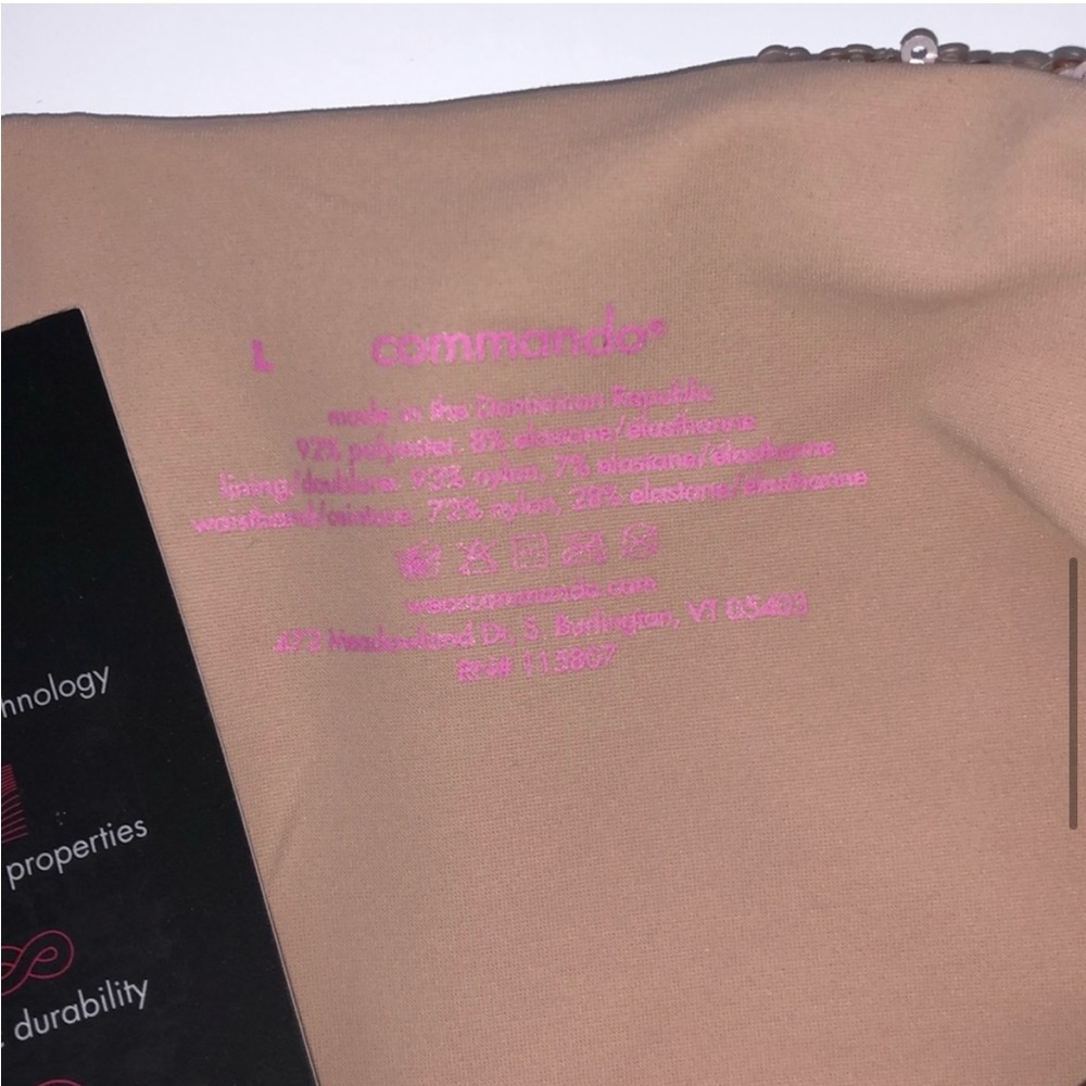 Nwt Commando Rose Gold Sparkly Sequined Stretch-J… - image 7
